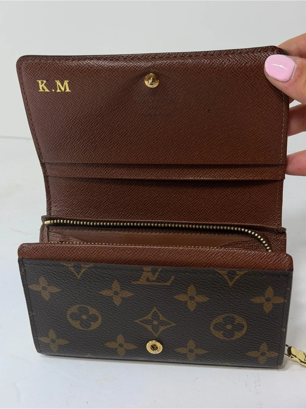 Louis Vuitton Monogram Canvas Long Wallet - Brown and Gold